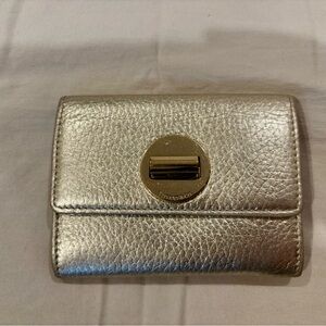 Tiffany & Co. Metallic Gold Wallet